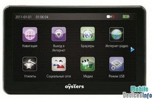GPS navigator Oysters Chrom 6000 3G
